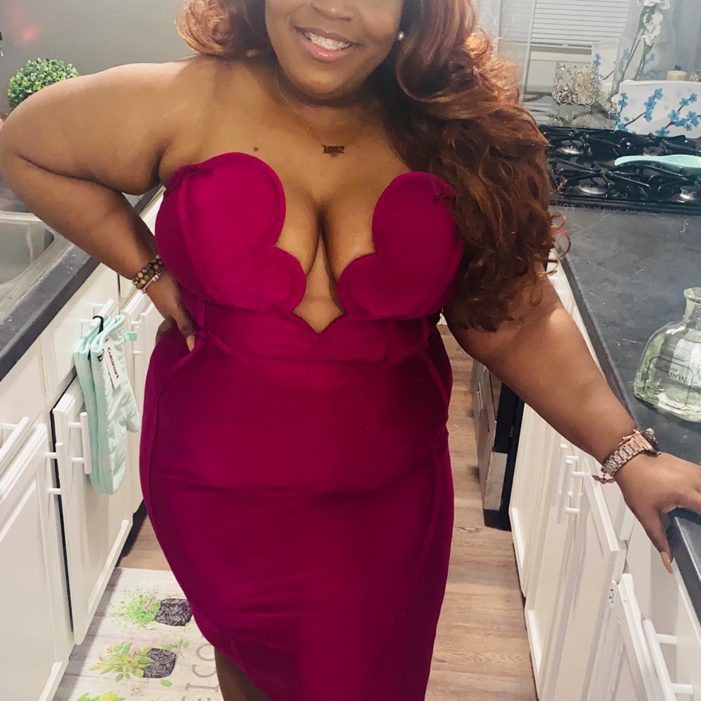 Pink corset dress